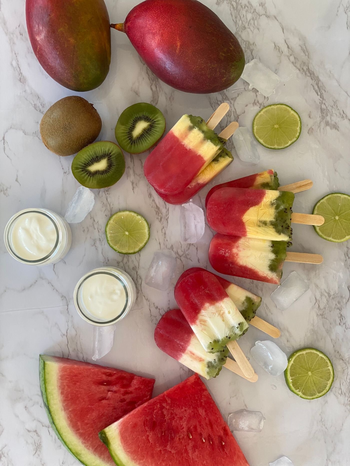 Watermelon Kiwi Lime Pops