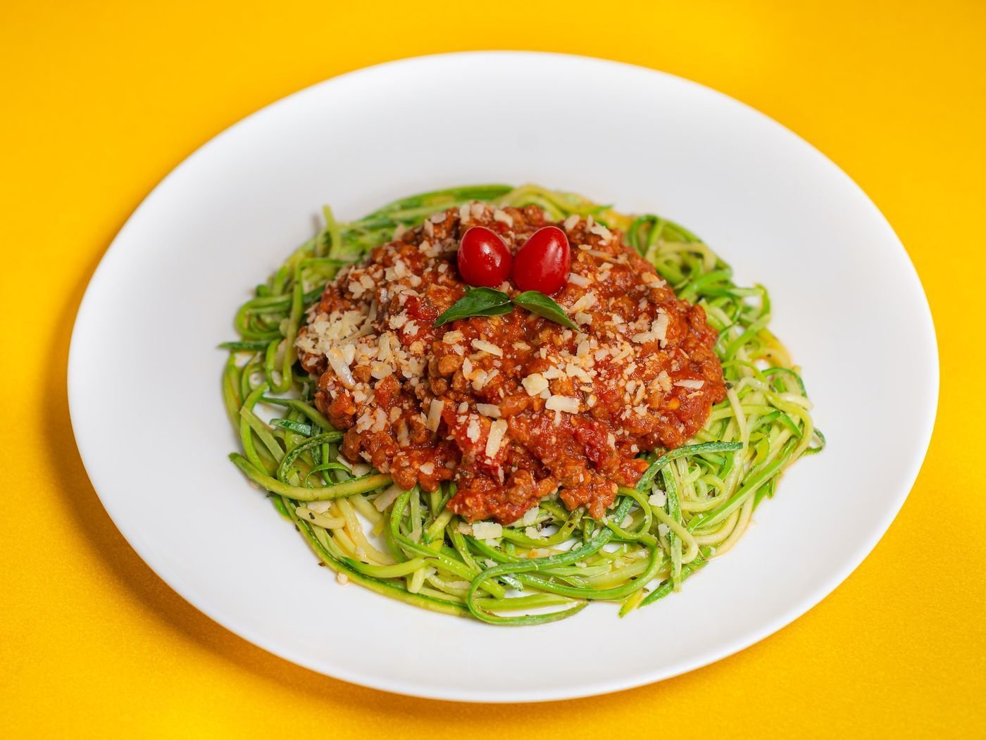 Walnut Bolognese over Zucchini Noodles
