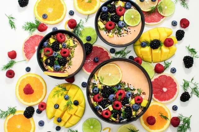 Peach Mango Smoothie Bowls with Citrus