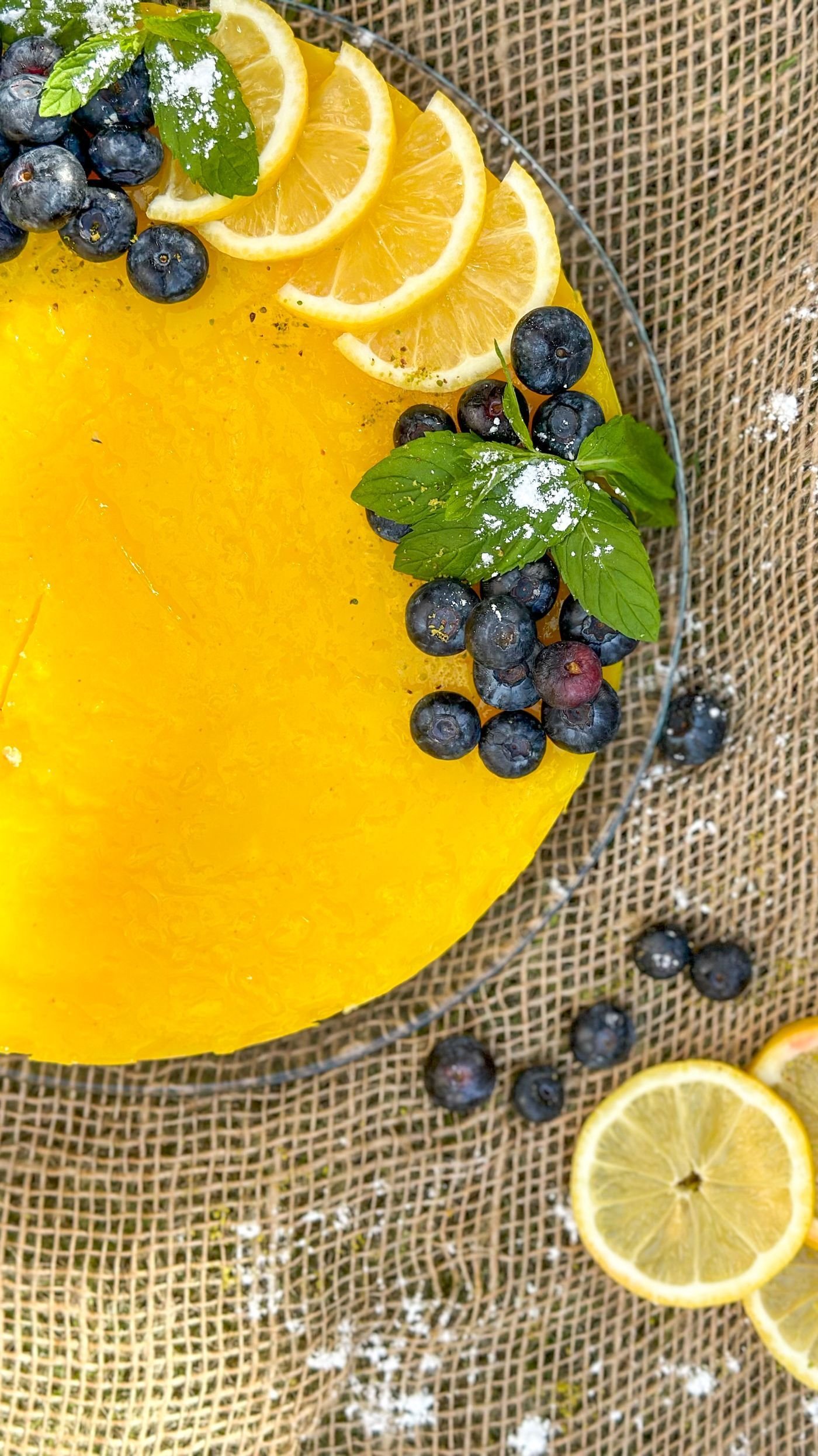 Lemon Basil Cashew Cheesecake