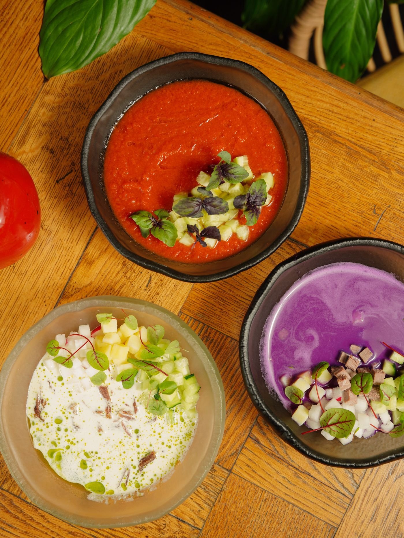 Trio of Chilled Soups