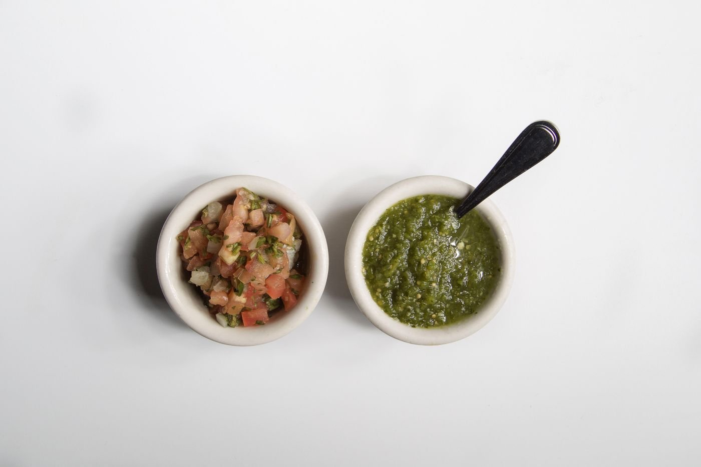 Pico de Gallo and Tomatillo Salsa Verde