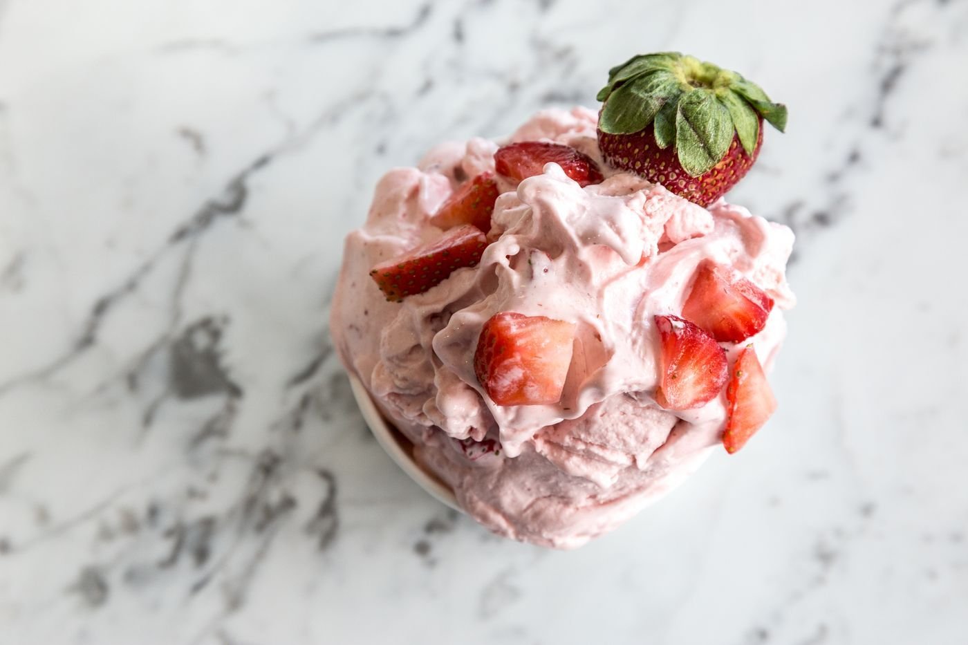 Chunky Strawberry Banana Nice Cream