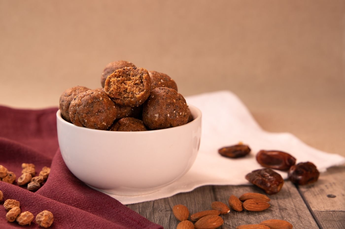 Classic Almond and Medjool Date Bliss Balls