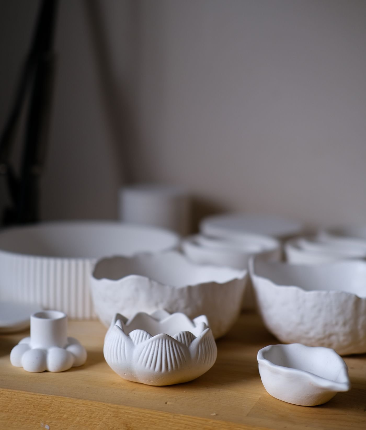 Lotus Porcelain Bowl and Dish Set
