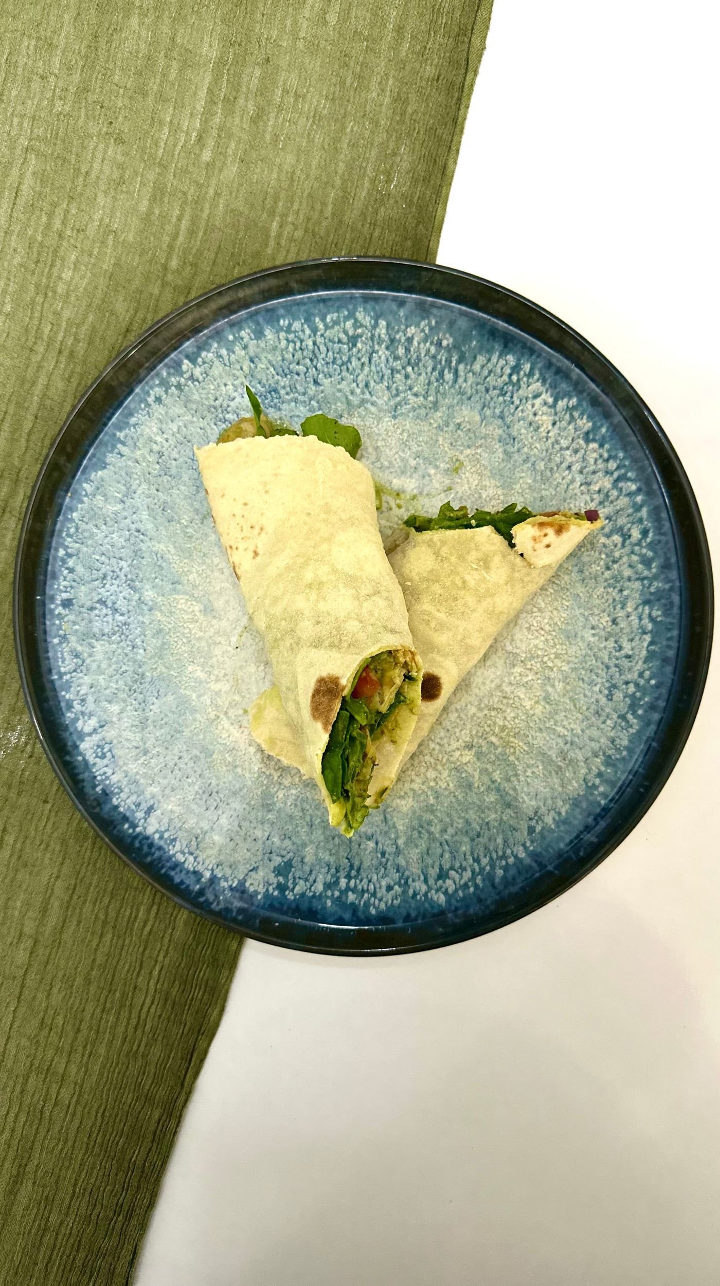 Spinach Wrap with Sun-Dried Tomato Pate