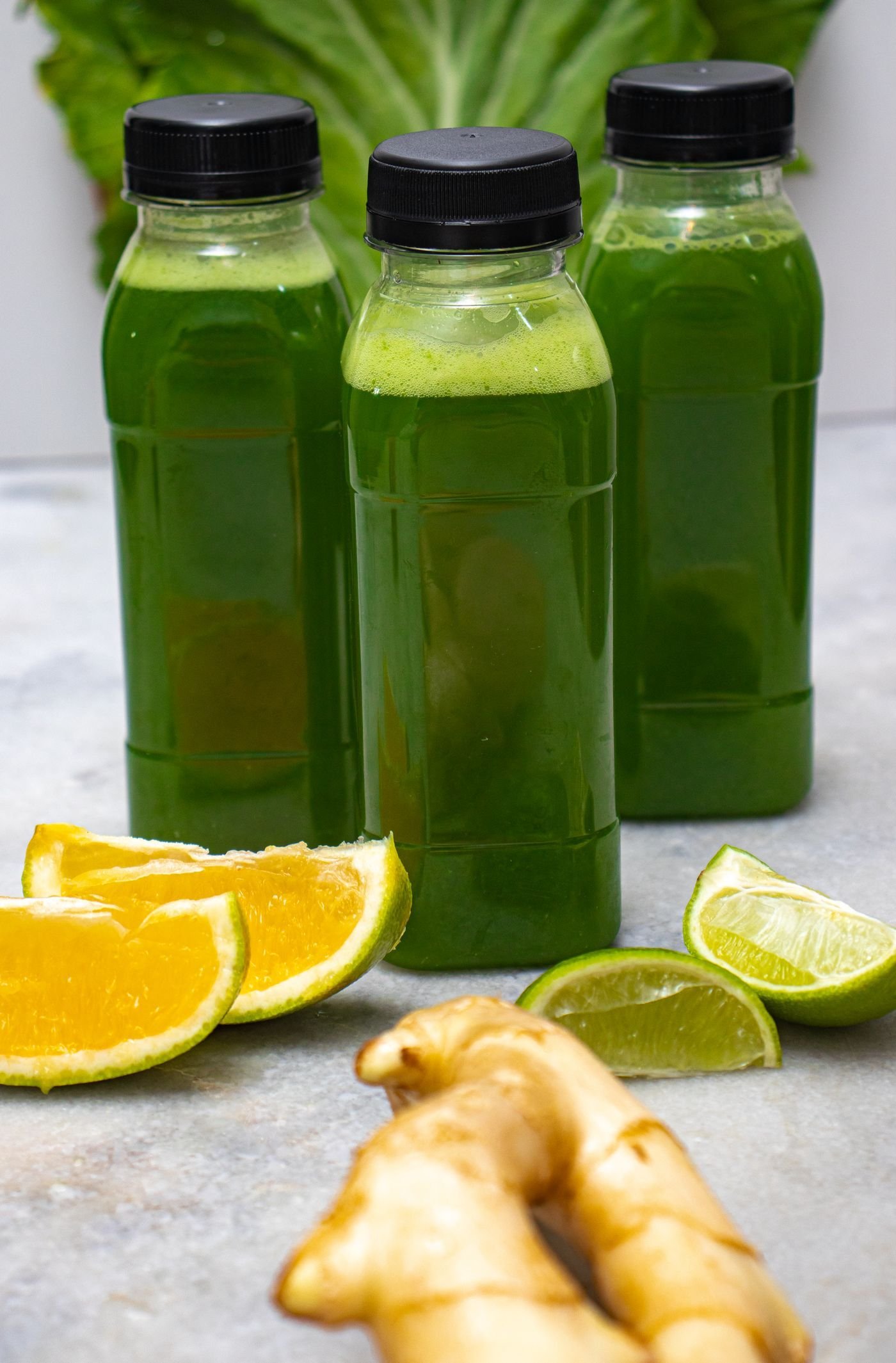 Green Juice with Ginger and Lime