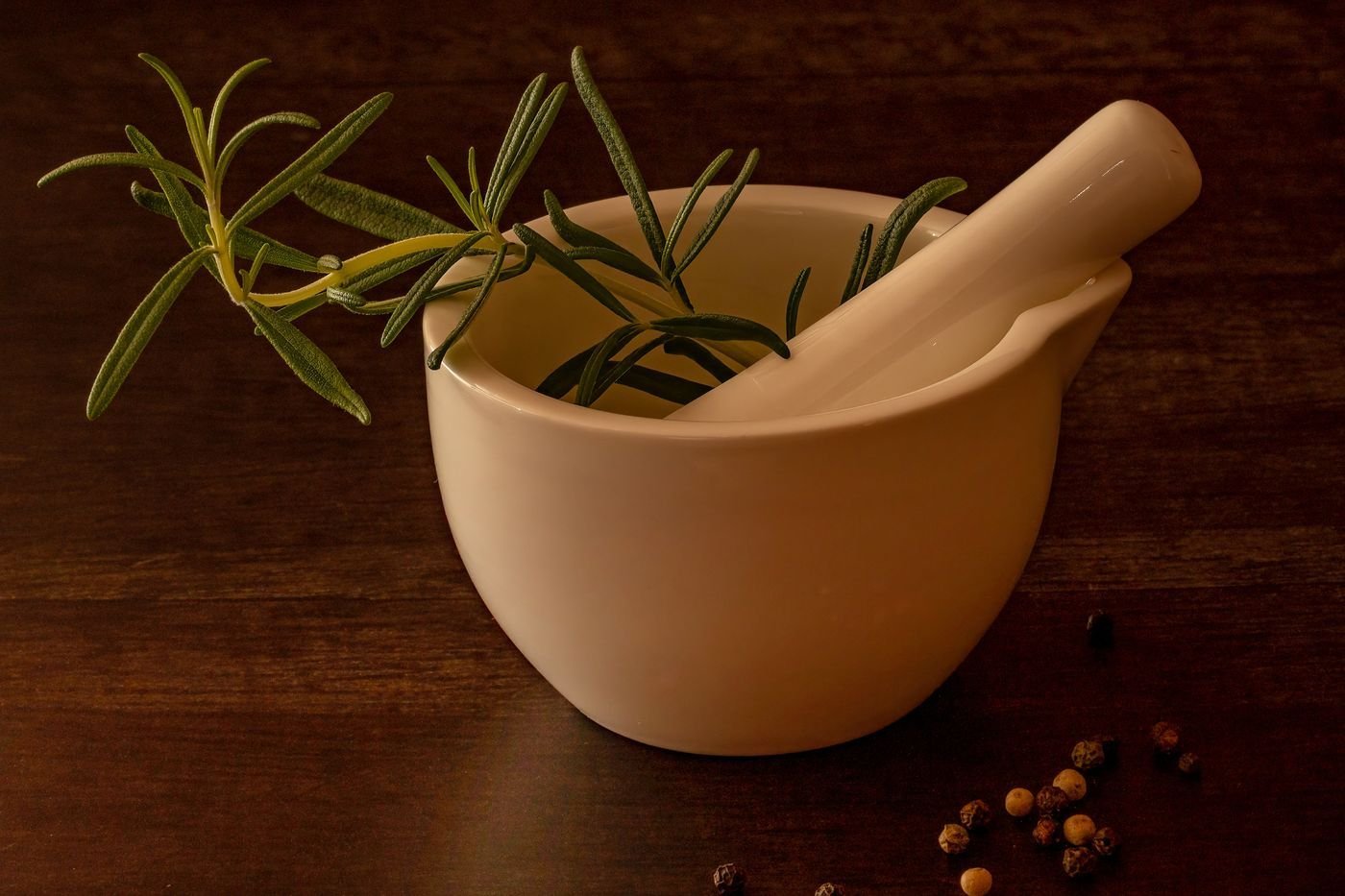 Terracotta Stoneware Mortar and Pestle