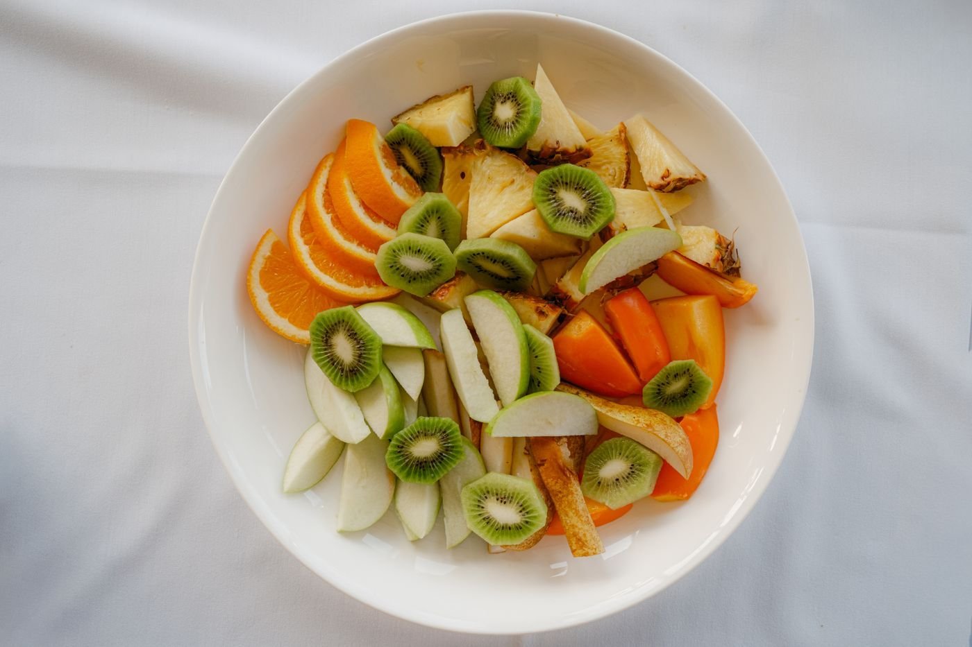 Orange, Kiwi and Pear Morning Bowl
