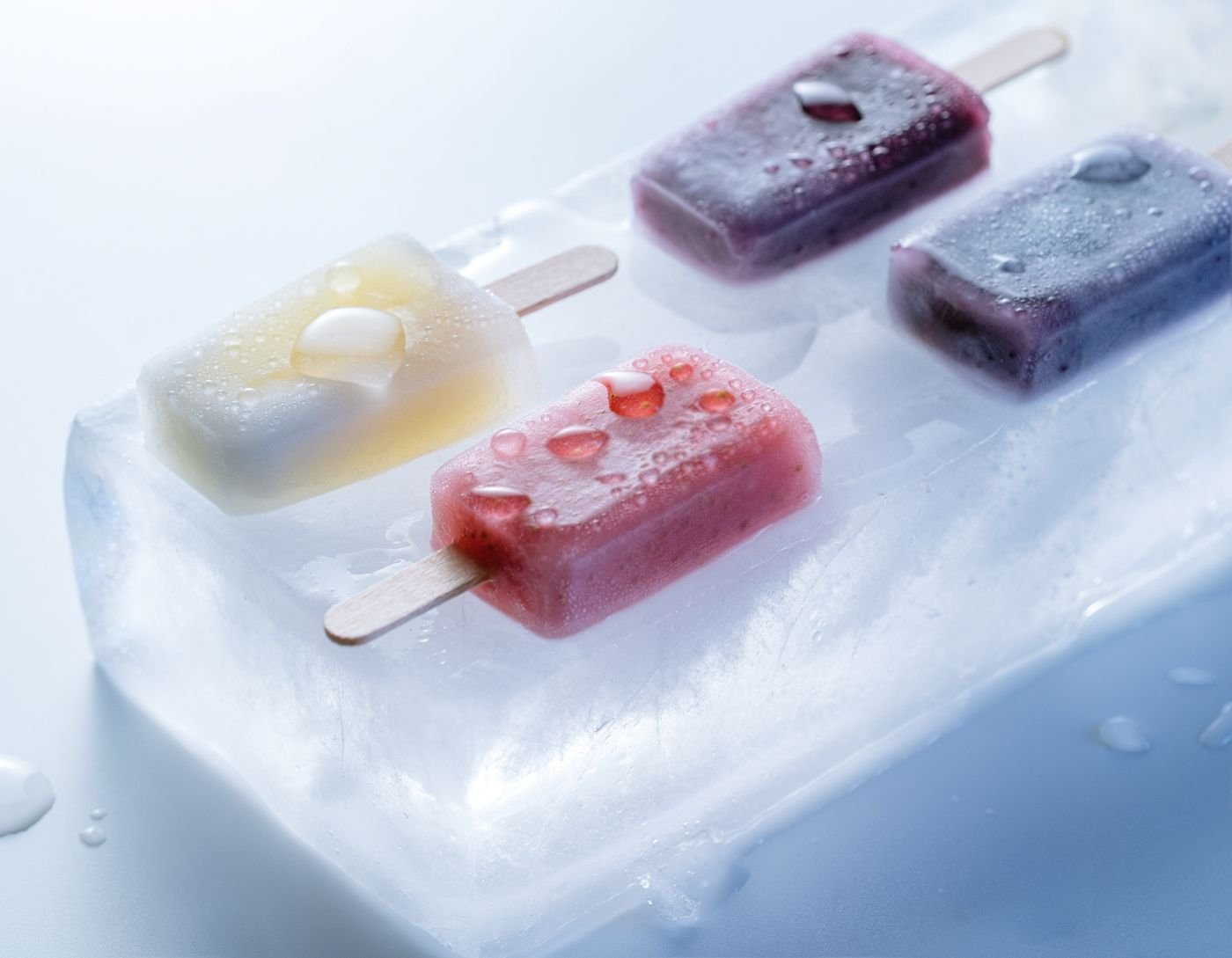 Triple Berry Lemon Ice Pops