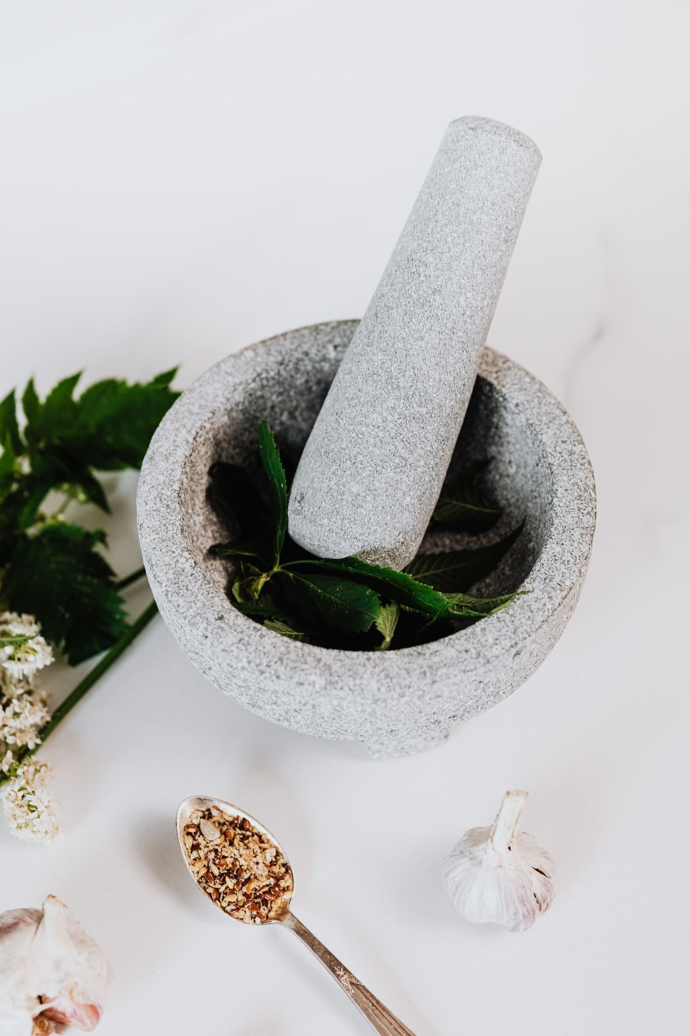 Smooth Grey Granite Mortar