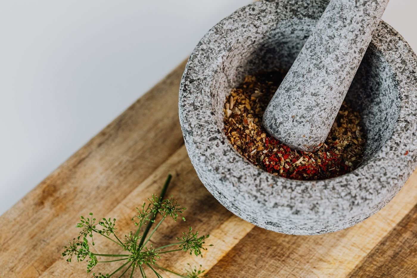 Black Granite Mortar and Pestle, Large