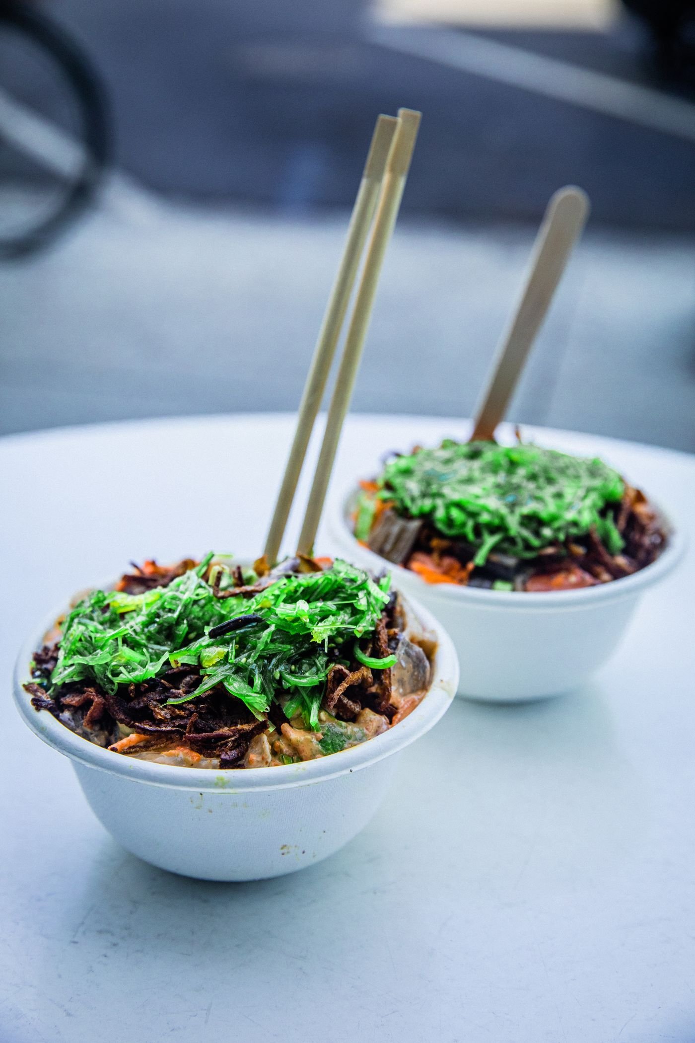 Kelp Noodle Bowls with Sesame Seaweed Salad