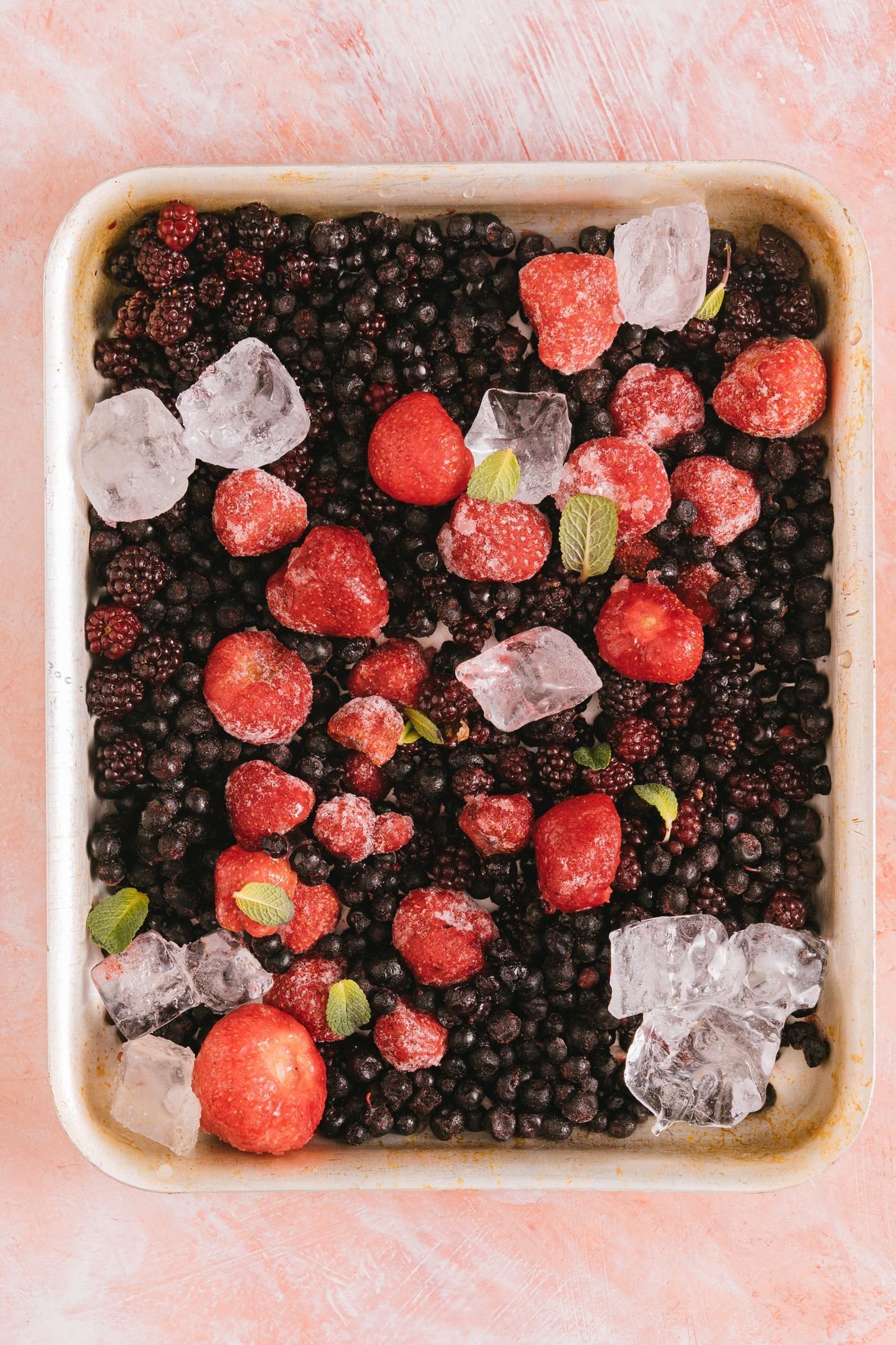 Frosted Blackberry Strawberry Bites