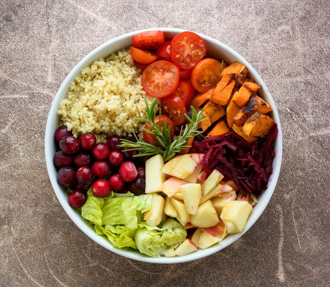 Autumn Squash, Beet and Cranberry Bowl