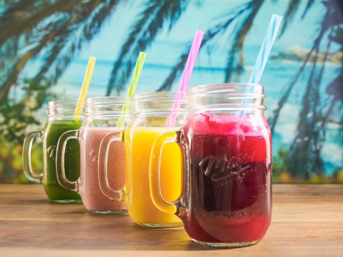 Four-Jar Rainbow Smoothie Set