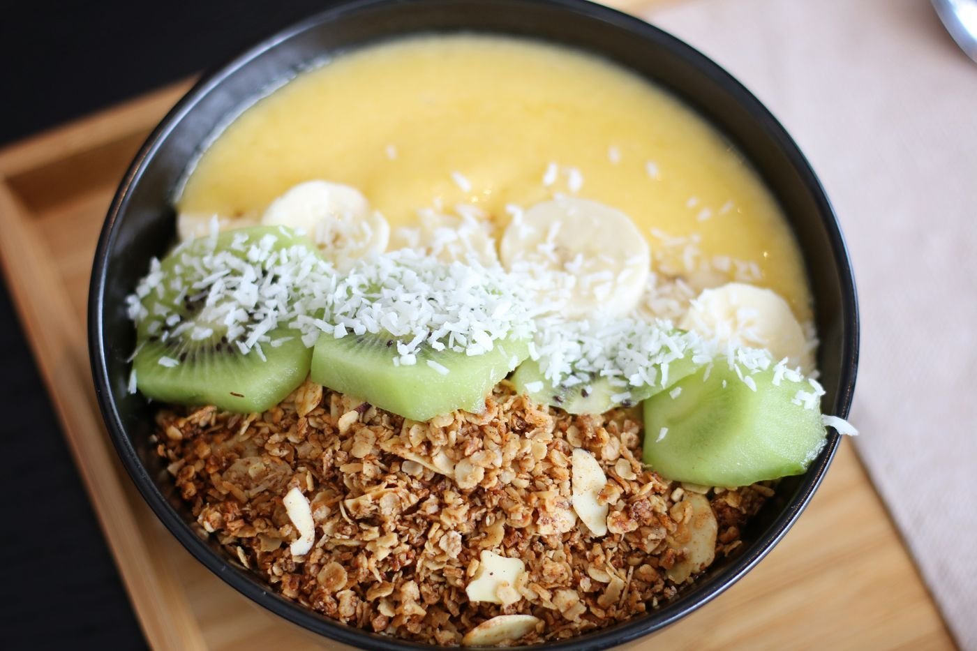 Golden Mango Banana Smoothie Bowl